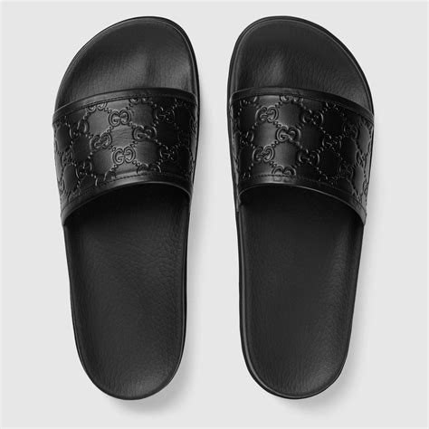 men gucci slides white|men's Gucci slides size 10.